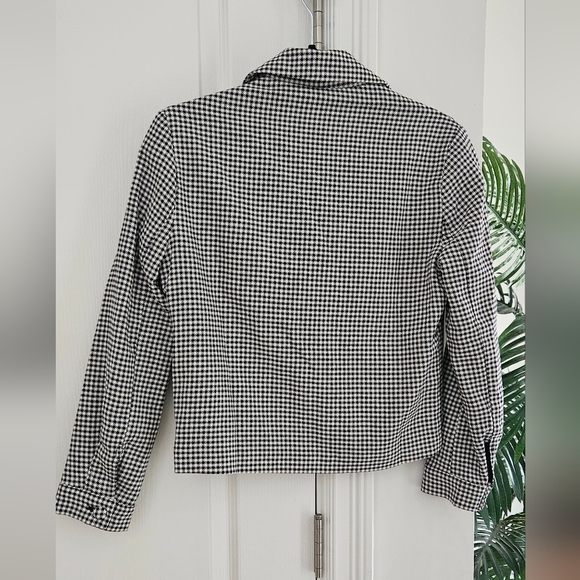 Autres Filles Women's Monochrome Houndstooth/ Check Blazer - Picture 2 of 4